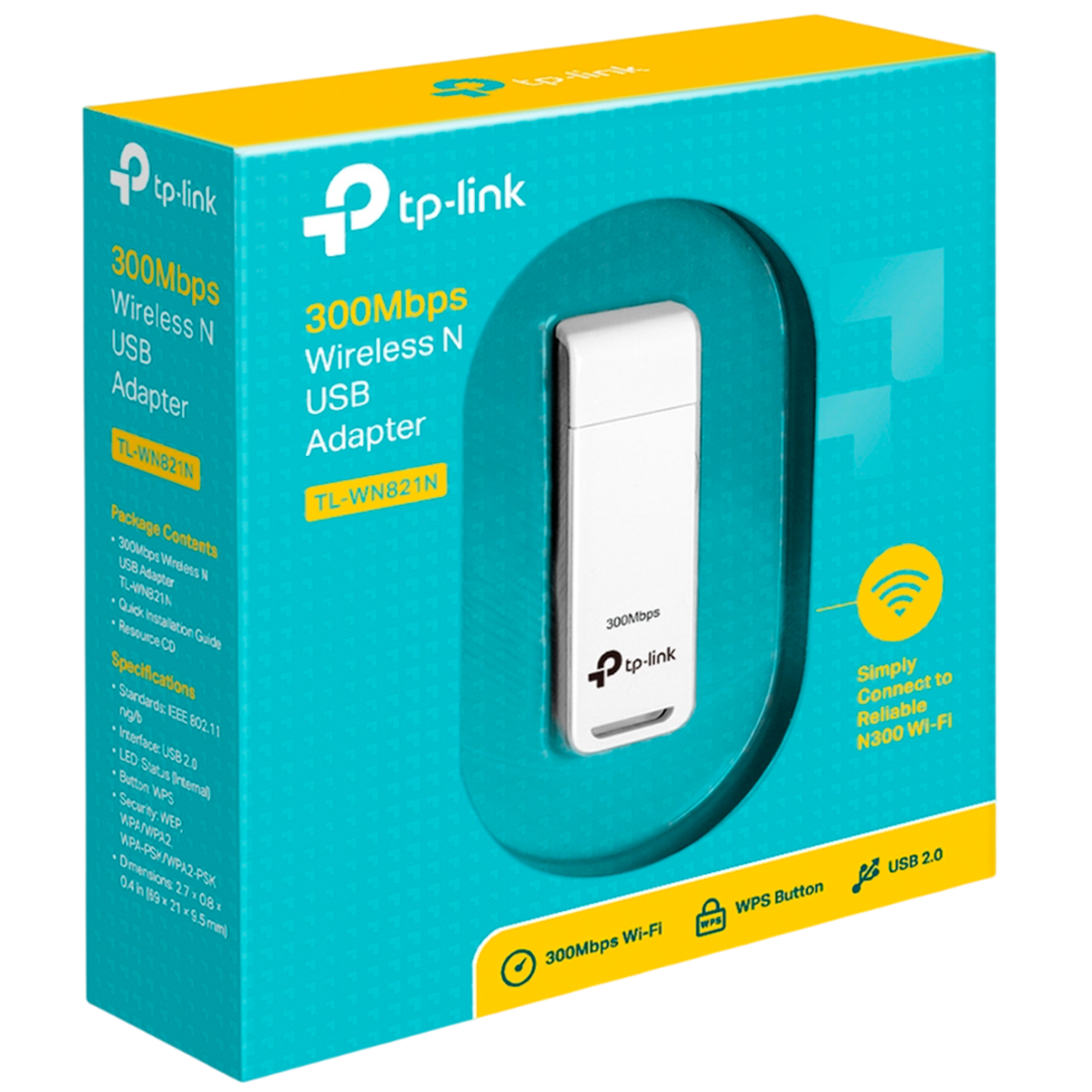 TP-Link TL-WN821N / N300 Беспроводной USB-адаптер