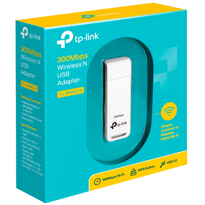 TP-Link TL-WN821N / N300 Беспроводной USB-адаптер