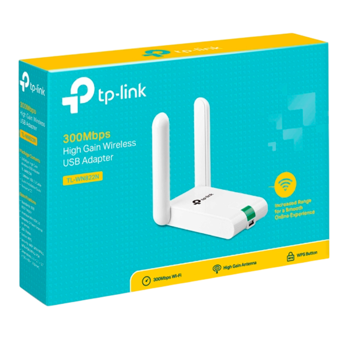 TP-Link TL-WN822N / N300 Беспроводной USB-адаптер высокого усиления