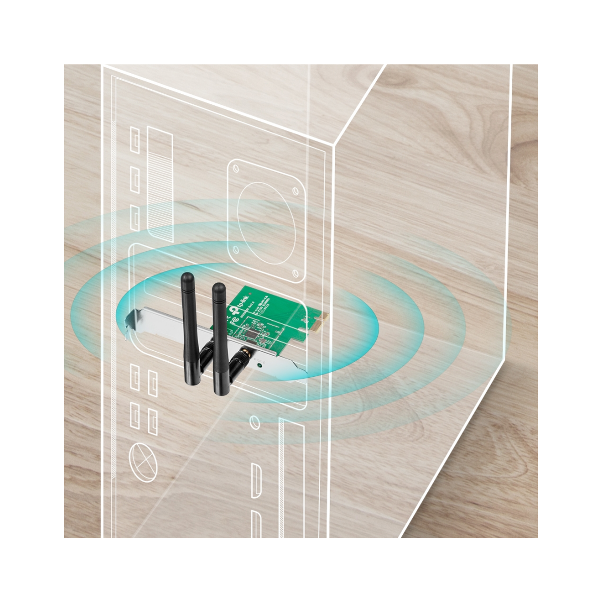 TP-Link TL-WN881ND / N300 Беспроводной PCIe-адаптер