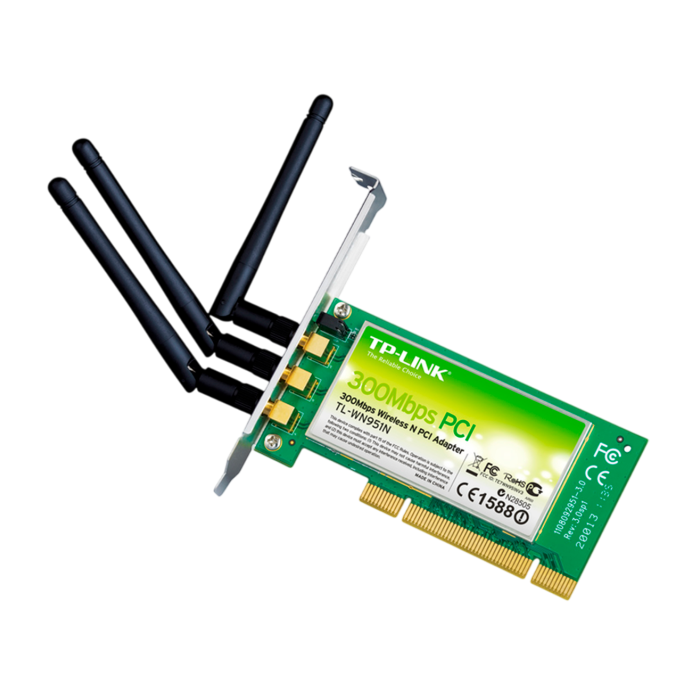 TP-Link TL-WN951N / Беспроводной сетевой адаптер на базе шины PCI 300 Мбит/с