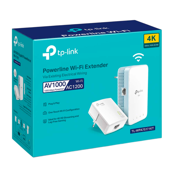 TP-Link TL-WPA7517 KIT / AV1000 Комплект гигабитных Powerline-адаптеров с Wi-Fi