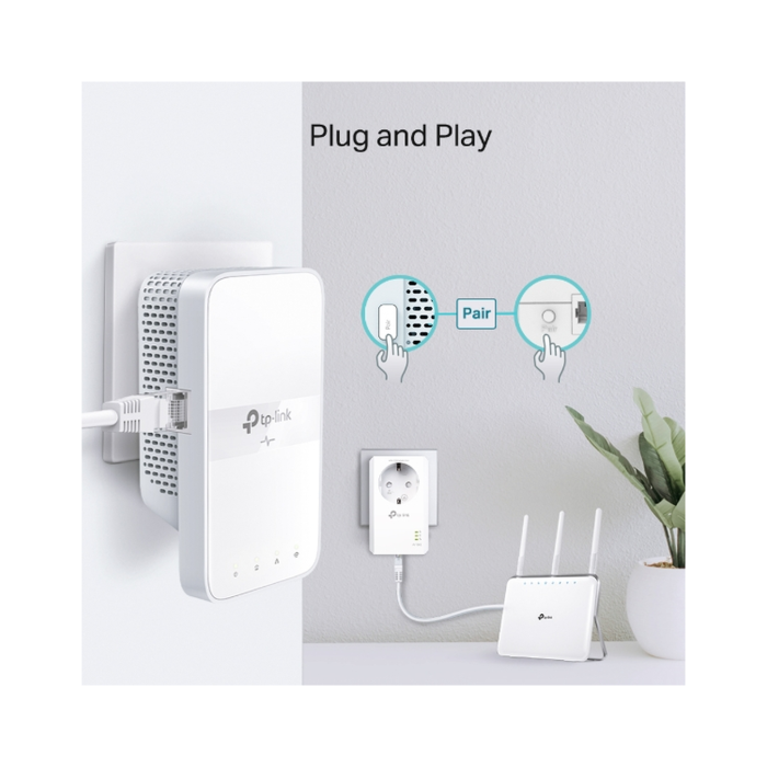 TP-Link TL-WPA7617 / AV1000 Гигабитный Powerline-адаптер с Wi-Fi