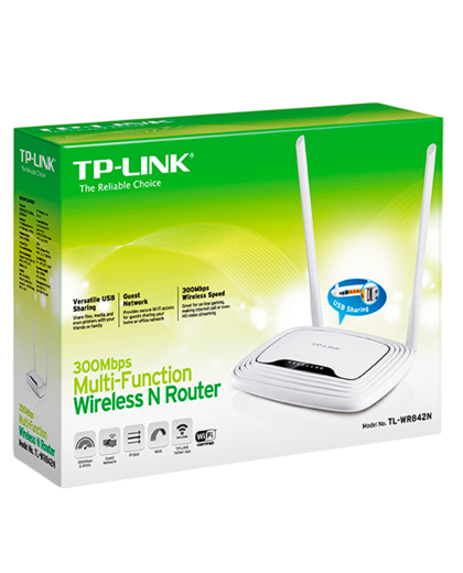 TP-Link TL-WR842N / N300 Многофункциональный беспроводной маршрутизатор с USB-портом и поддержкой 3G/4G USB-модемов