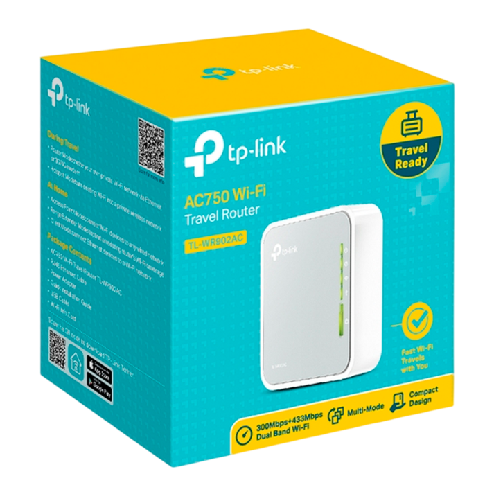TP-Link TL-WR902AC / AC750 Портативный беспроводной маршрутизатор