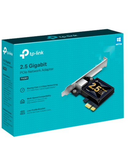 TP-Link TX201 / Сетевой PCIe-адаптер 2,5 Гбит/с