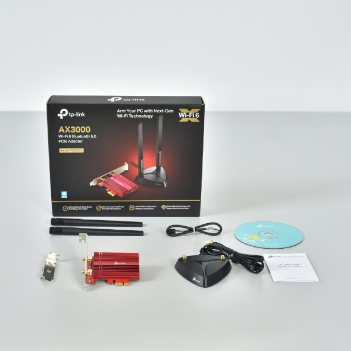 TP-Link Archer TX3000E / AX3000 Двухдиапазонный беспроводной PCIe-адаптер Wi-Fi 6 с поддержкой Bluetooth 5.0