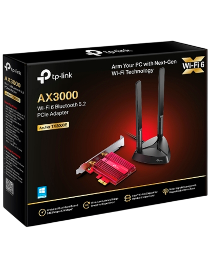 TP-Link Archer TX3000E / AX3000 Двухдиапазонный беспроводной PCIe-адаптер Wi-Fi 6 с поддержкой Bluetooth 5.0