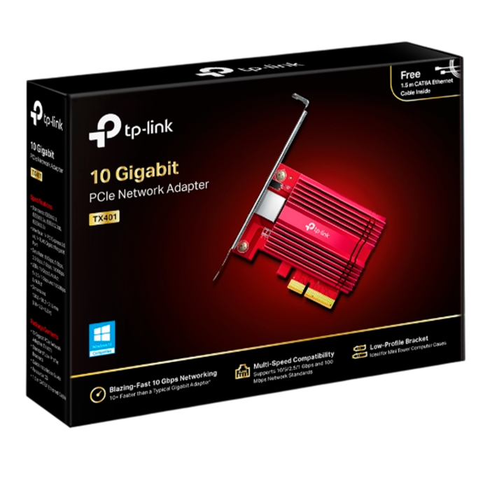 TP-Link TX401 / Сетевой PCIe-адаптер 10 Гбит/с