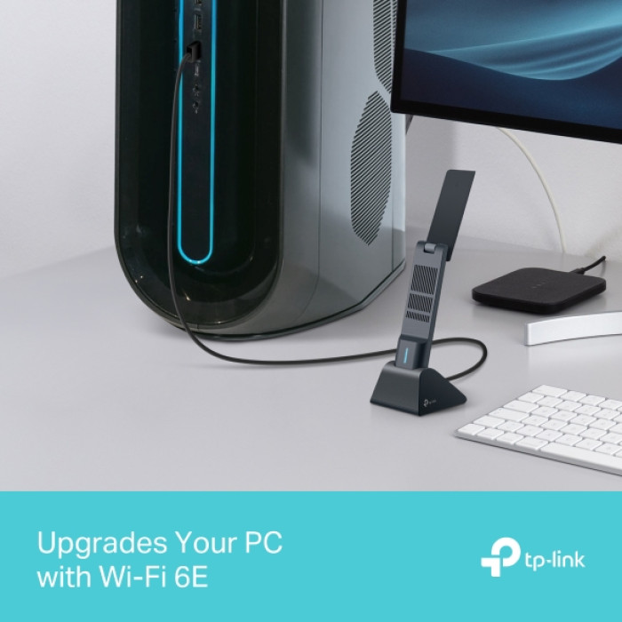 TP-Link Archer TXE50UH / AXE3000 Трехдиапазонный беспроводной USB-адаптер высокого усиления Wi-Fi 6E