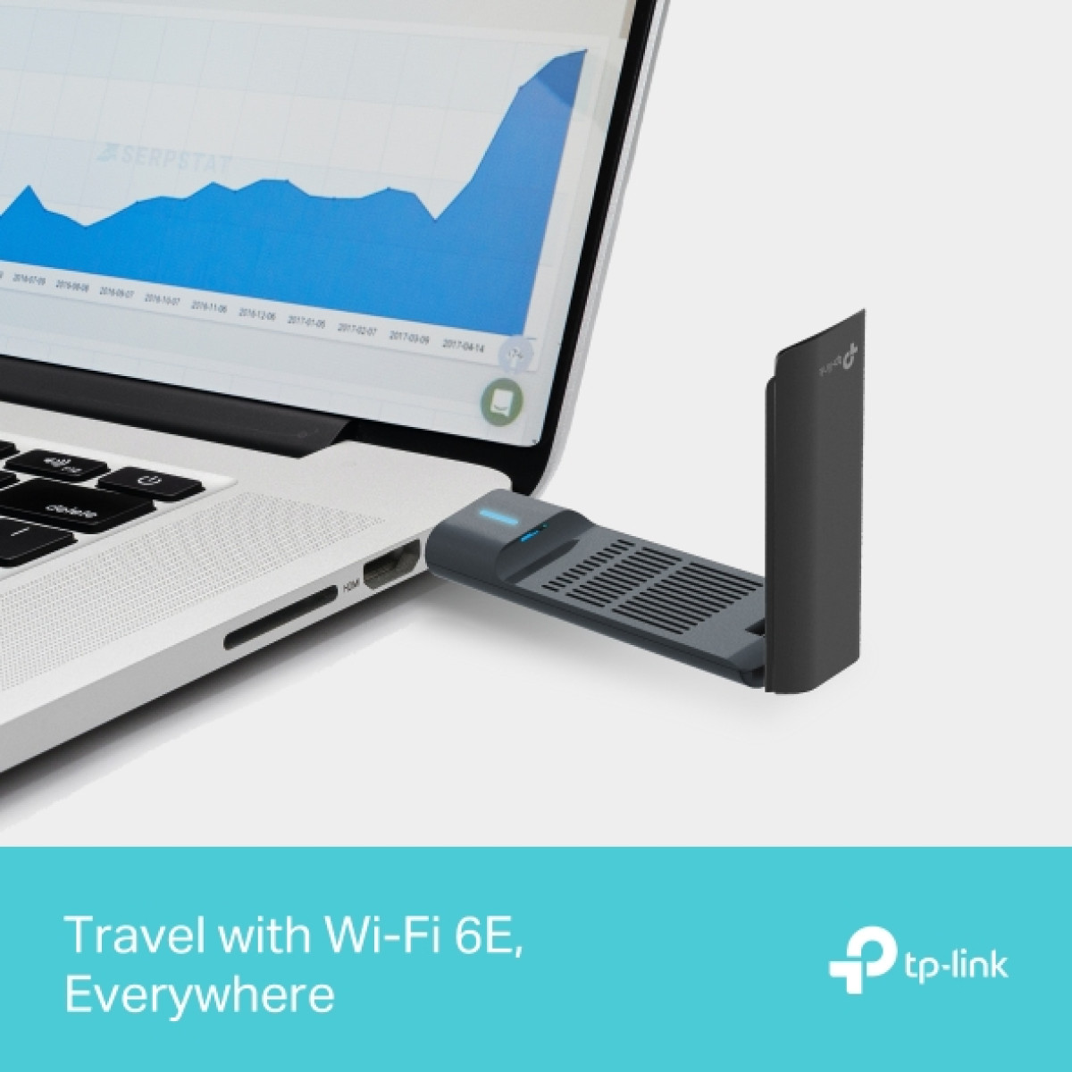 TP-Link Archer TXE50UH / AXE3000 Трехдиапазонный беспроводной USB-адаптер высокого усиления Wi-Fi 6E