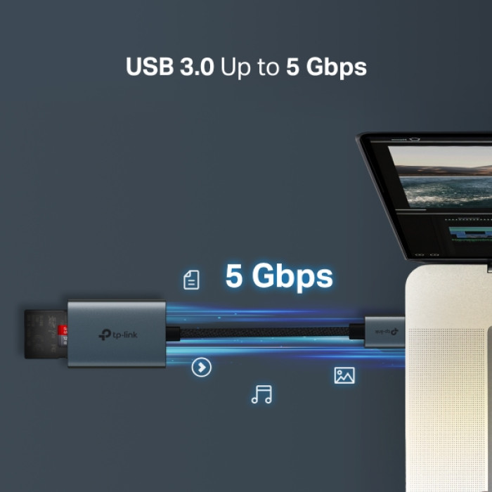 TP-Link UA430 / Кардридер USB 3.0 Type-A со слотами SD / microSD 3.0