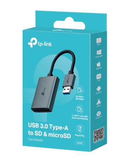 TP-Link UA430 / Кардридер USB 3.0 Type-A со слотами SD / microSD 3.0
