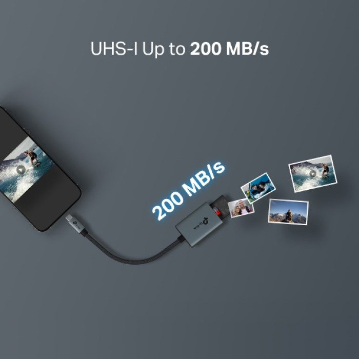 TP-Link UA430C / Кардридер USB 3.0 Type-С со слотами SD / microSD 3.0