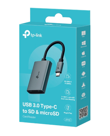 TP-Link UA440C / Кардридер USB 3.0 Type-С со слотами SD / microSD 4.0