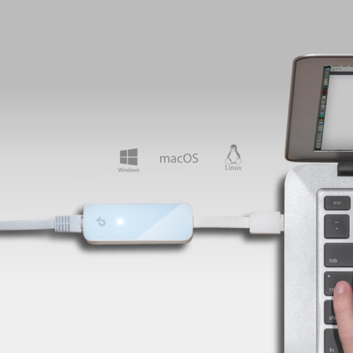 TP-Link UE200 / Сетевой адаптер USB 2.0 / Fast Ethernet