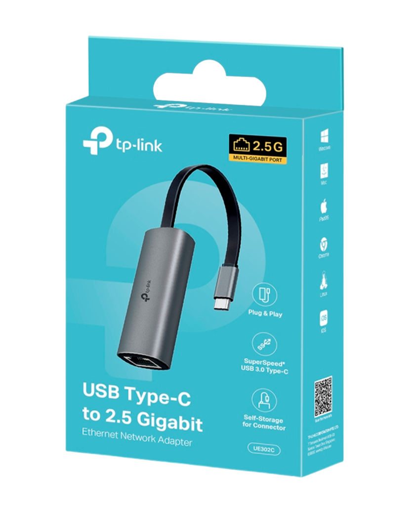 TP-Link UE302C / Сетевой адаптер USB Type C / 2.5GEthernet