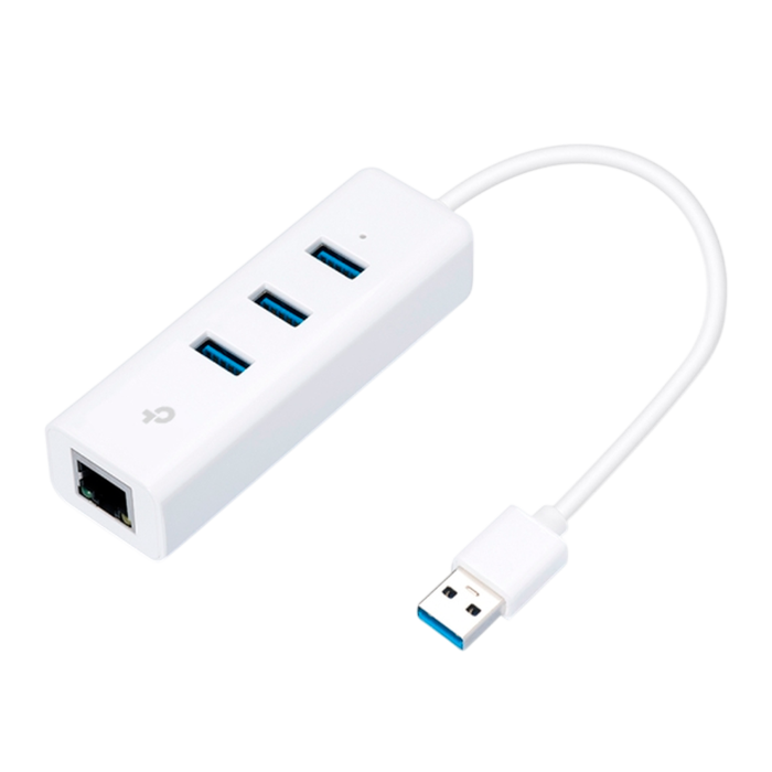 TP-Link UE330 / 3-портовый концентратор USB 3.0 с гигабитным Ethernet-адаптером