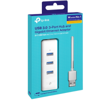TP-Link UE330 / 3-портовый концентратор USB 3.0 с гигабитным Ethernet-адаптером