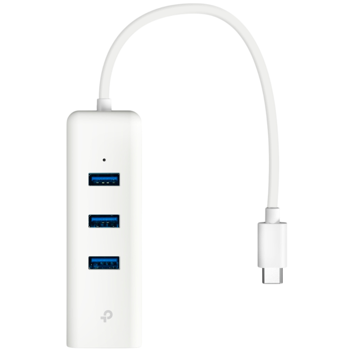TP-Link UE330C / HUB 3-портовый USB 3.0 Type-C с гигабитным Ethernet-адаптером