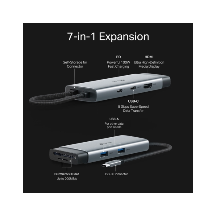 TP-Link UH7020C / HUB USB Type-C 7 в 1