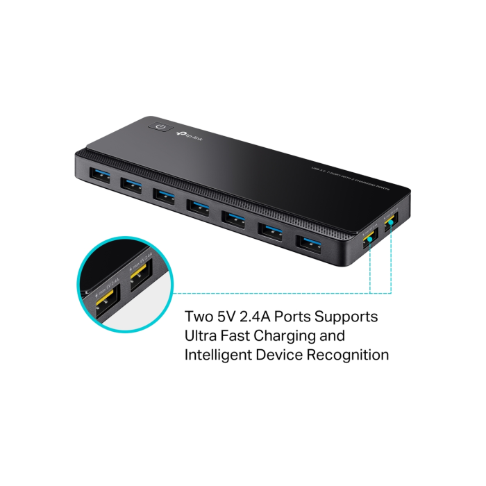 TP-Link UH720 / HUB 7-портовый USB 3.0 с 2 заряжающими портами