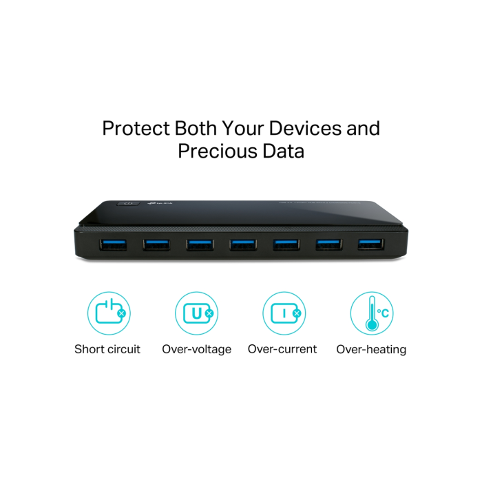 TP-Link UH720 / HUB 7-портовый USB 3.0 с 2 заряжающими портами