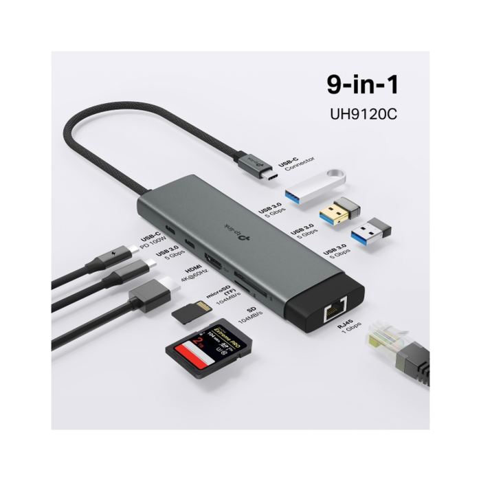 TP-Link UH9120C / HUB USB Type-C 9 в 1