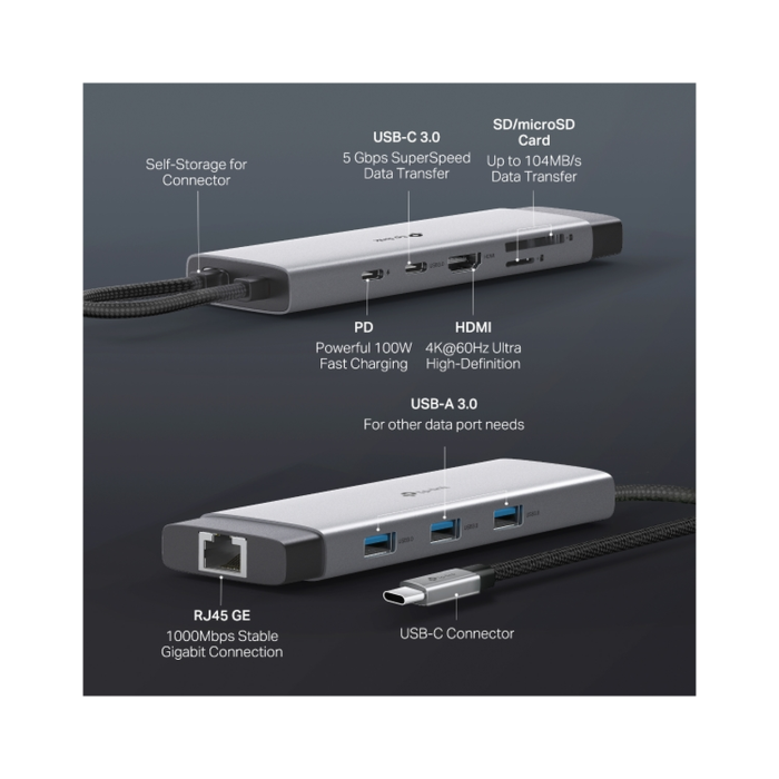 TP-Link UH9120C / HUB USB Type-C 9 в 1