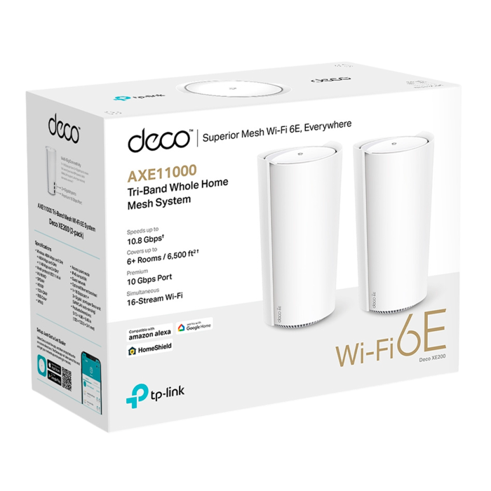 TP-Link Deco XE200 (2-pack) / AXE11000 Mesh система Wi-Fi 6E 