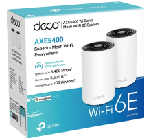 TP-Link Deco XE75 (2-pack) / AXE5400 Трехдиапазонная Mesh-система Wi-Fi 6E