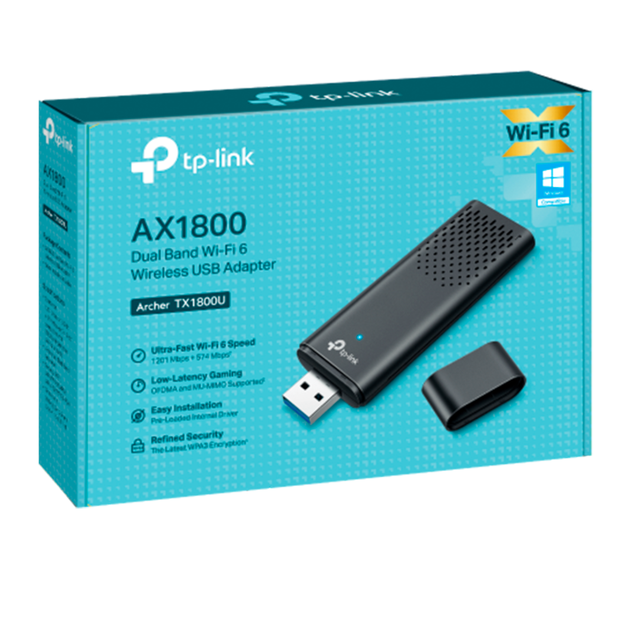 TP-Link Archer TX1800U / AX1800 Двухдиапазонный беспроводной USB-адаптер Wi-Fi 6