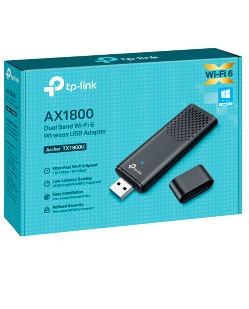 TP-Link Archer TX1800U / AX1800 Двухдиапазонный беспроводной USB-адаптер Wi-Fi 6