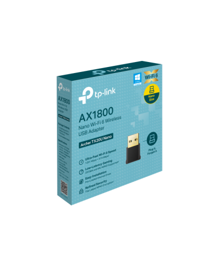 TP-Link Archer TX20U Nano / AX1800 Двухдиапазонный беспроводной Nano USB-адаптер Wi-Fi 6