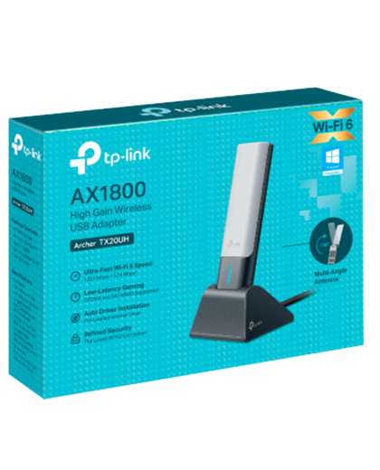 TP-Link Archer TX20UH / AX1800 Двухдиапазонный беспроводной USB-адаптер высокого усиления Wi-Fi 6