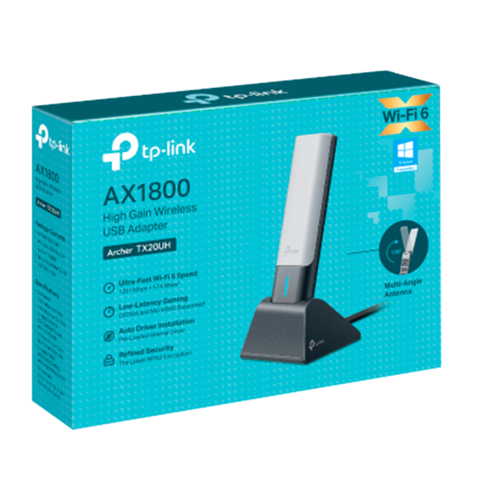 TP-Link Archer TX20UH / AX1800 Двухдиапазонный беспроводной USB-адаптер высокого усиления Wi-Fi 6