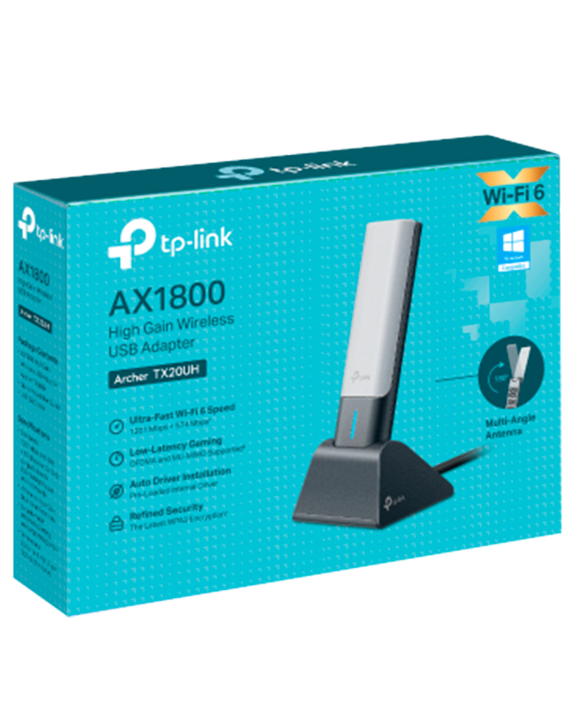 TP-Link Archer TX20UH / AX1800 Двухдиапазонный беспроводной USB-адаптер высокого усиления Wi-Fi 6