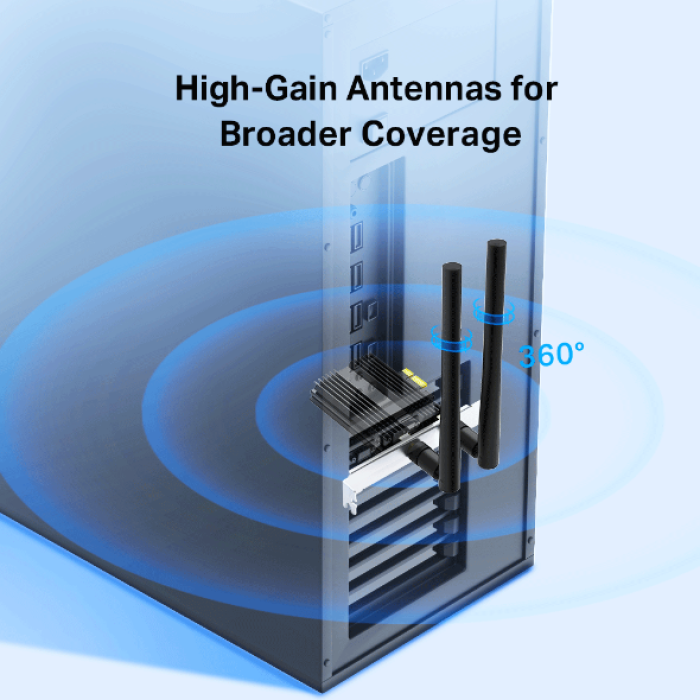TP-Link Archer TX50E / AX3000 Двухдиапазонный беспроводной PCI Express-адаптер Wi-Fi 6 с поддержкой Bluetooth 5.0