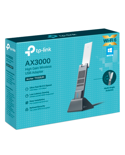 TP-link Archer TX50UH / AX3000 Двухдиапазонный беспроводной USB-адаптер высокого усиления Wi-Fi 6