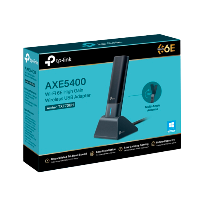 TP-link Archer TXE70UH / AXE5400 Трехдиапазонный беспроводной USB-адаптер высокого усиления Wi-Fi 6E