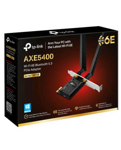 TP-Link Archer TXE72E / AXE5400 Трехдиапазонный беспроводной PCI Express адаптер Wi-Fi 6E с поддержкой Bluetooth 5.3