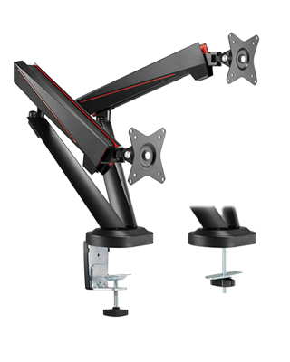 Кронштейн для 2х мониторов LUMI (Brateck) LDT39-C024 (17″–32″, до 8 кг) / Black