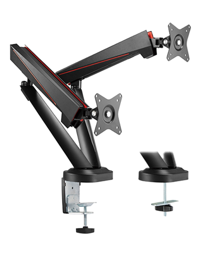 Кронштейн для 2х мониторов LUMI (Brateck) LDT39-C024 (17″–32″, до 8 кг) / Black