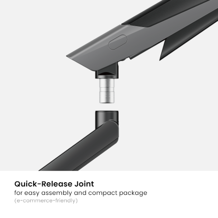 Кронштейн для монитора LUMI (Brateck) LDT85-C012-KP01 (17″–40″, до 12 кг) / White