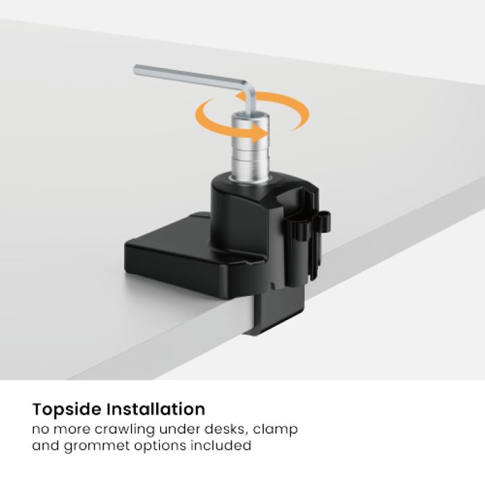 Кронштейн для монитора LUMI (Brateck) LDT85-C012-KP01 (17″–40″, до 12 кг) / White