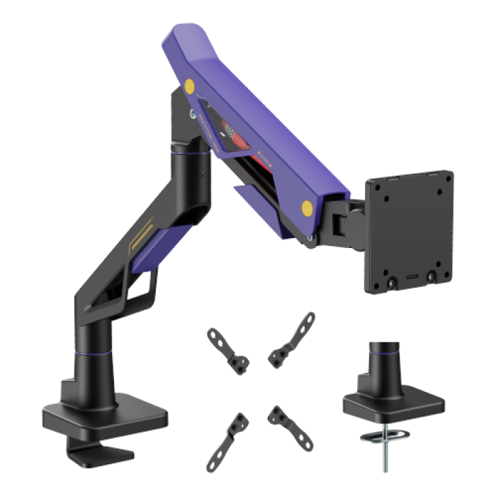 Кронштейн для монитора LUMI (Brateck) LDT95-C012 (24″–57″, до 30 кг) / Black-White
