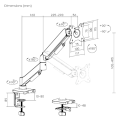 Кронштейн для монитора LUMI (Brateck) LDT97-C012E (17″–32″, до 9 кг) / Black