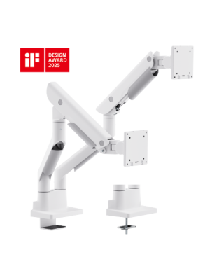 Кронштейн для 2х мониторов LUMI (Brateck) LDT99-C024 (24″–45″, до 27 кг) / White