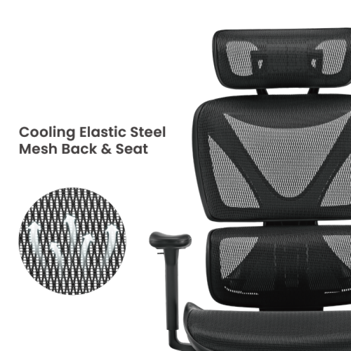 Кресло офисное LUMI SpineX CH05-31 Chair / Black
