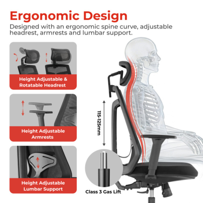 Кресло офисное LUMI CH05-40 Chair / Black